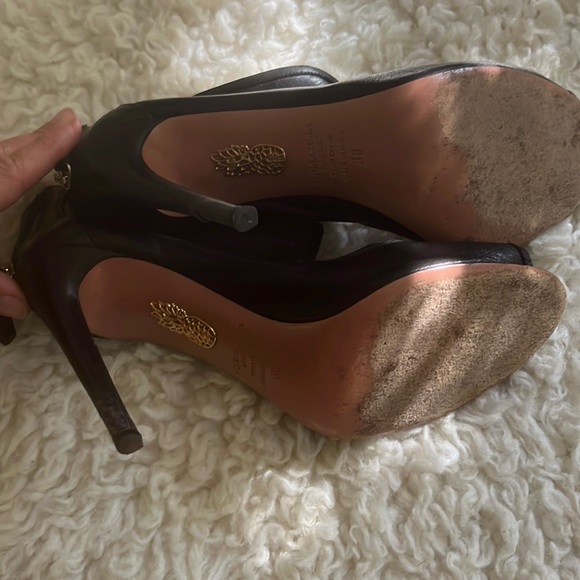 Aquazzura Bianca Leather Keyhole Bootie - Picture 7 of 8